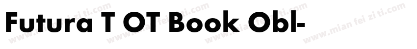 Futura T OT Book Obl字体转换